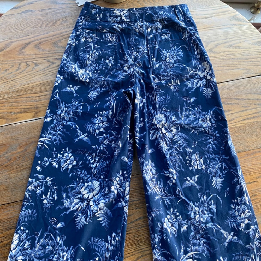 ANTHROPOLOGIE Maeve The Colette Cropped Wide Leg Trousers/30T/NWT/NO OFFERS - Picture 6 of 10